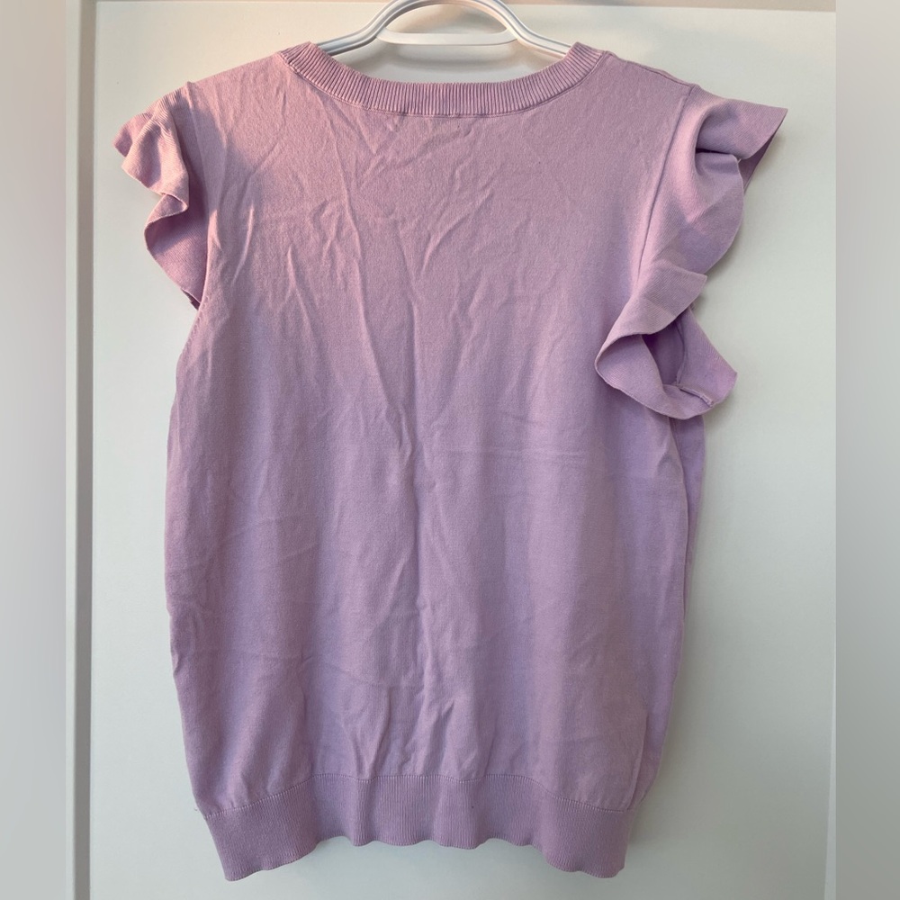 Halogen Ruffle Sleeve Top - M - Picture 3 of 3